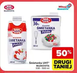 Carrefour Śmietanka UHT Mlekovita oferta