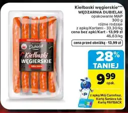Carrefour Kiełbaski węgierskie Wędzarnia Dubielak oferta