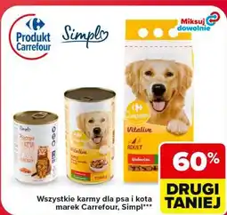 Carrefour Market Wszystkie karmy dla psa i kota Carrefour, Simpl oferta