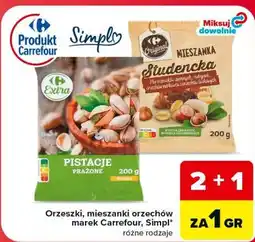 Carrefour Market Orzeszki, mieszanki orzechów Carrefour, Simpl oferta