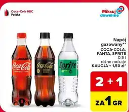 Carrefour Market Napój gazowany Coca-Cola, Fanta, Sprite oferta