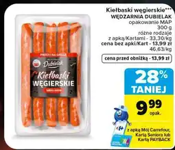 Carrefour Market Kiełbaski węgierskie Wędzarnia Dubielak oferta