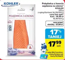 Carrefour Polędwica z łososia wędzona na zimno KOHLER oferta