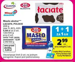 Carrefour Masło ekstra Łaciate, Polskie oferta