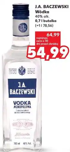 Kaufland J.A. BACZEWSKI Wódka oferta