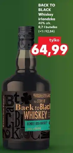 Kaufland BACK TO BLACK Whiskey irlandzka oferta
