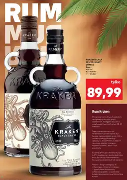 Kaufland Kraken Black Spiced, Roast Coffee Rum oferta