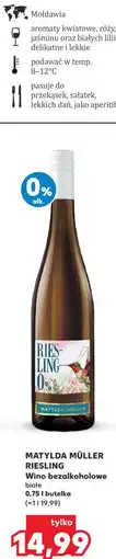 Kaufland Matylda Müller Riesling Wino bezalkoholowe białe oferta