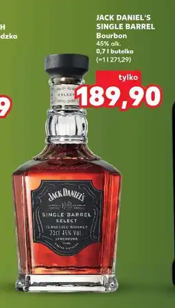 Kaufland JACK DANIEL'S SINGLE BARREL Bourbon oferta