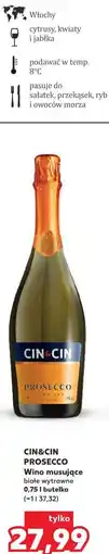 Kaufland CIN&CIN PROSECCO Wino musujące białe wytrawne oferta