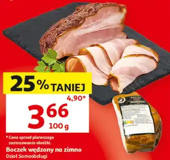 Auchan Boczek wędzony na zimno oferta