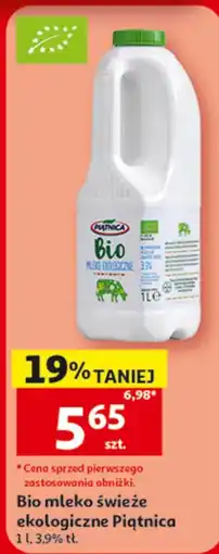 Auchan Bio mleko świeże ekologiczne Piątnica oferta