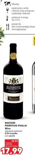 Kaufland Bacconi Primitivo Puglia Wino oferta