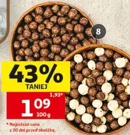Auchan Płatki śniadaniowe muszelki, kulki o smaku czekoladowym lub kulki duo oferta