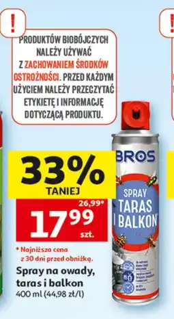 Auchan Spray na owady, taras i balkon Bros oferta