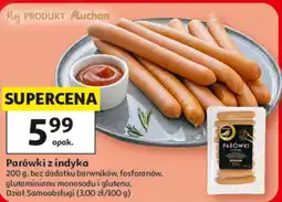 Auchan Parówki z indyka oferta