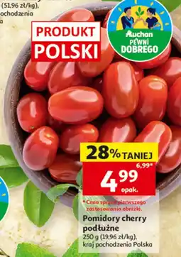 Auchan Pomidory cherry podłużne oferta