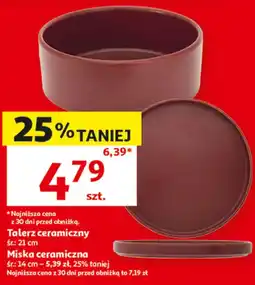 Auchan Talerz ceramiczny / Miska ceramiczna oferta