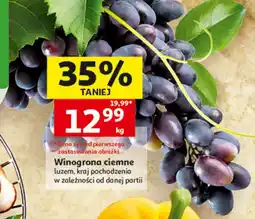 Auchan Winogrona ciemne luzem oferta