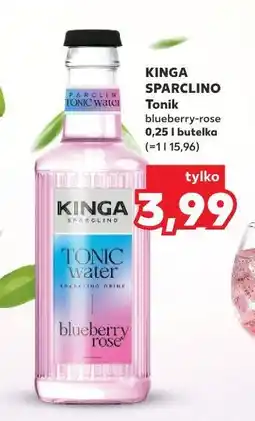 Kaufland KINGA SPARCLINO Tonik blueberry-rose 0,25 l butelka oferta