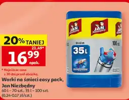 Auchan Worki na śmieci easy pack Jan Niezbędny oferta