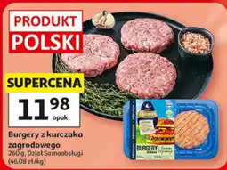 Auchan Burgery z kurczaka zagrodowego oferta