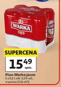 Auchan Piwo Warka jasne oferta