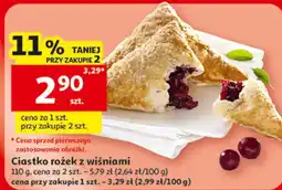 Auchan Ciastko rożek z wiśniami oferta