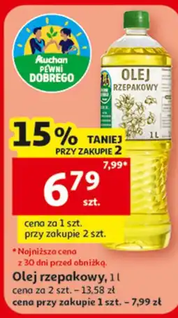 Auchan Olej rzepakowy oferta