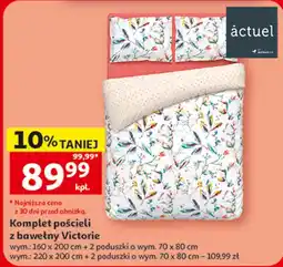 Auchan Komplet pościeli z bawełny Victorie oferta