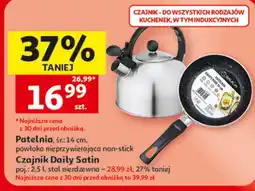 Auchan Patelnia, śr.: 14 cm lub Czajnik Daily Satin oferta