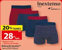 Auchan Inextenso Bokserki męskie oferta