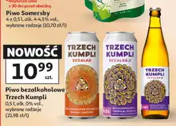 Auchan Piwo bezalkoholowe Trzech Kumpli oferta
