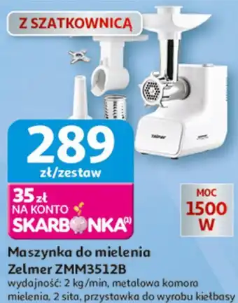 Auchan Maszynka do mielenia Zelmer ZMM3512B oferta