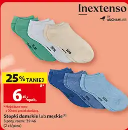 Auchan Inextenso Stopki damskie lub męskie oferta