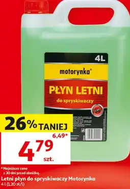 Auchan Letni płyn do spryskiwaczy Motorynka oferta