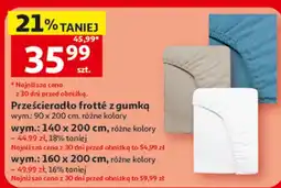 Auchan Prześcieradło frotte z gumką oferta