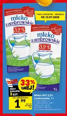 Twój Market Mleko UHT 3,2% Zambrowskie oferta