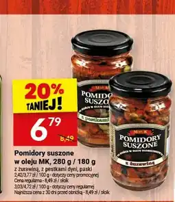 Twój Market Pomidory suszone w oleju MK z żurawiną oferta