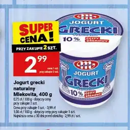 Twój Market Jogurt grecki naturalny Mlekovita oferta