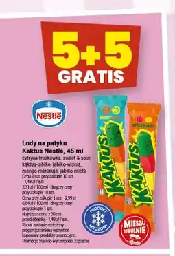 Twój Market Lody na patyku Kaktus Nestlé cytryna-truskawka oferta