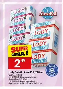 Twój Market Lody Śnieżki waniliowo-porzeczkowe w dwóch waflach Alex-Pol oferta