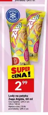 Twój Market Lody na patyku Zapp Algida oferta