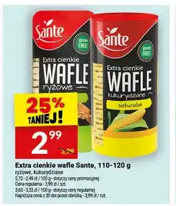 Twój Market Extra cienkie wafle ryżowe Sante oferta