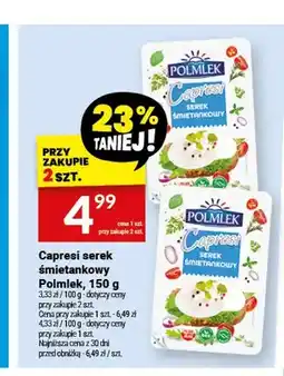 Twój Market Serek śmietankowy Capresi Polmlek oferta