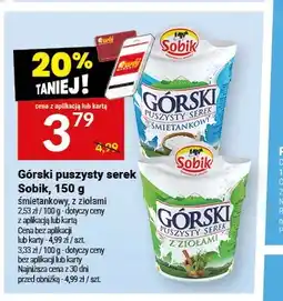 Twój Market Górski puszysty serek śmietankowy Sobik oferta