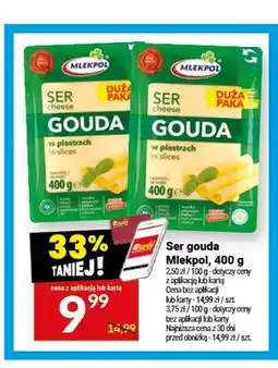 Twój Market Ser Gouda w plastrach Mlekpol oferta