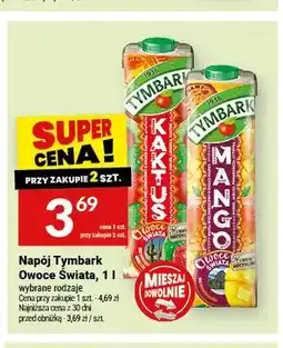 Twój Market Napój Tymbark Owoce Świata kaktus oferta