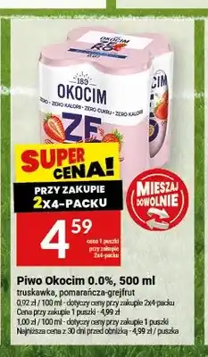 Twój Market Piwo bezalkoholowe Okocim Truskawka oferta