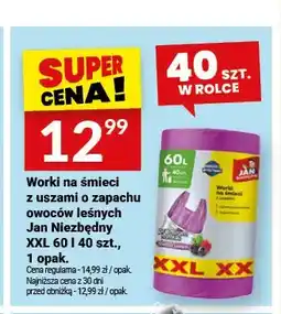 Twój Market Worki na śmieci z uszami o zapachu owoców leśnych Jan Niezbędny XXL oferta